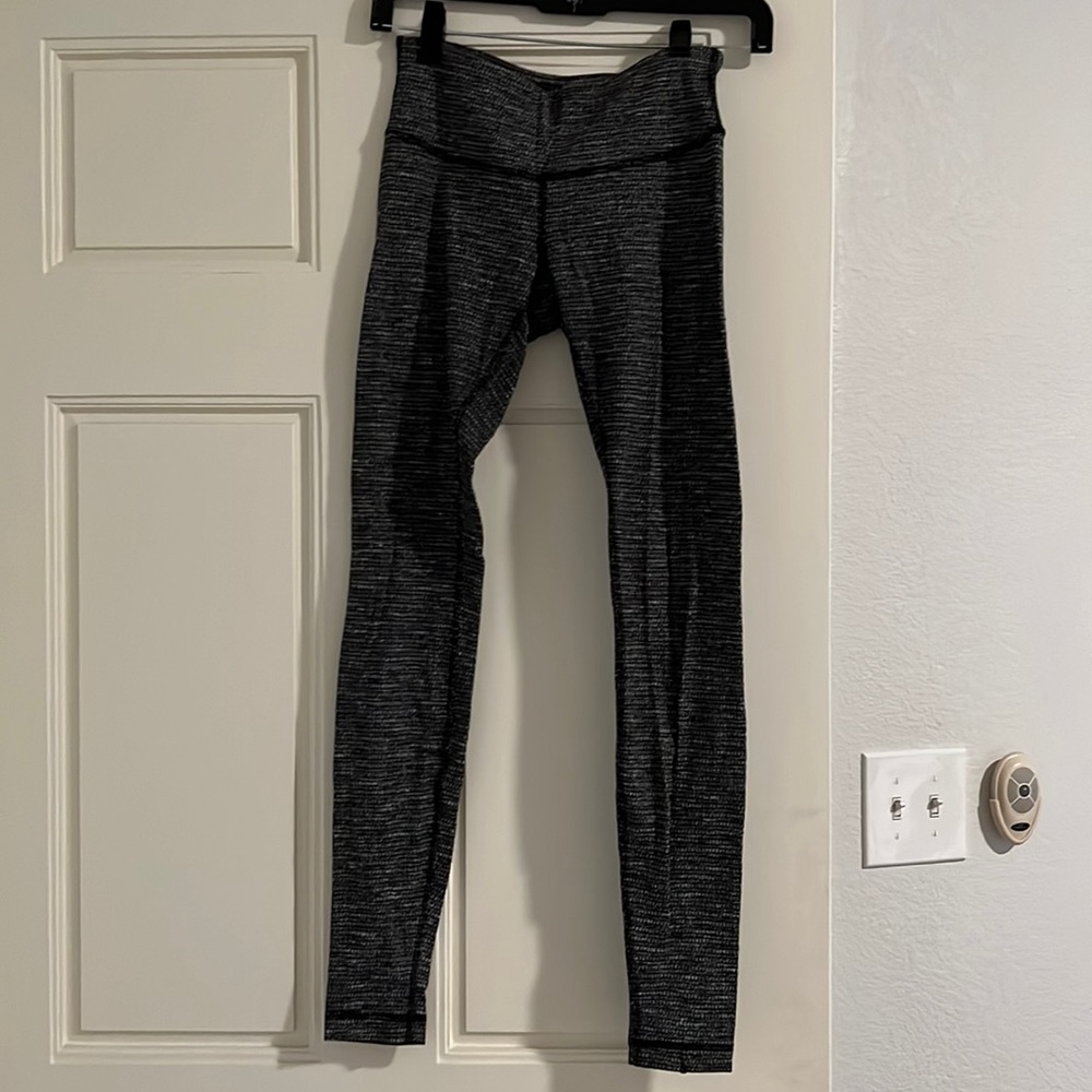 Lulu lemon gray flannel leggings
